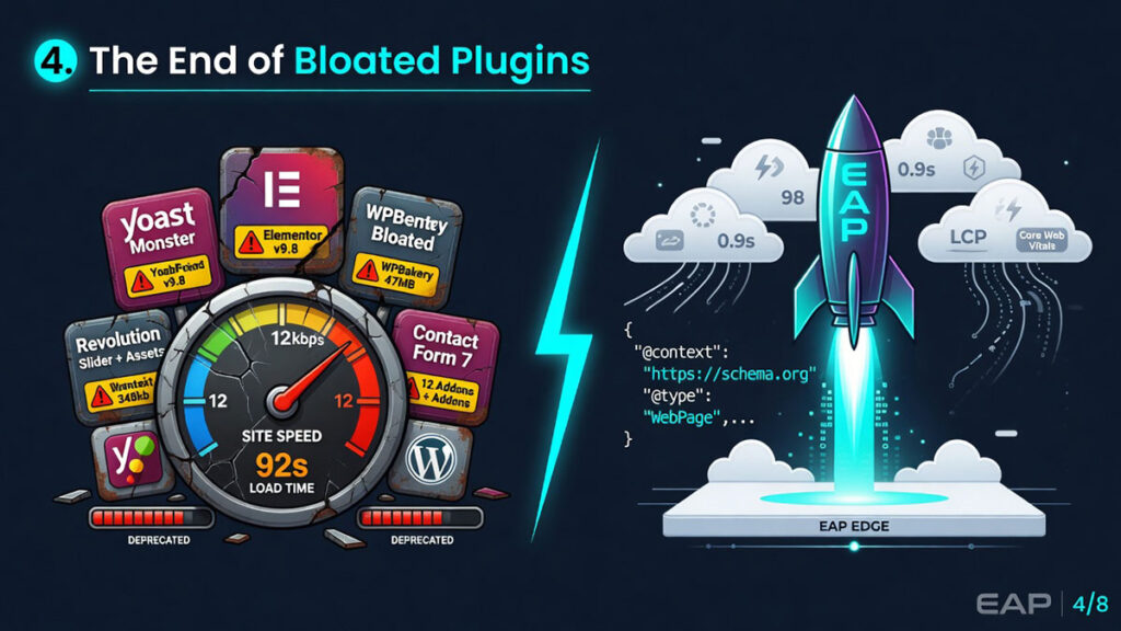 The End of Bloated Plugins: Why Headless Edge SEO is the Future of Schema